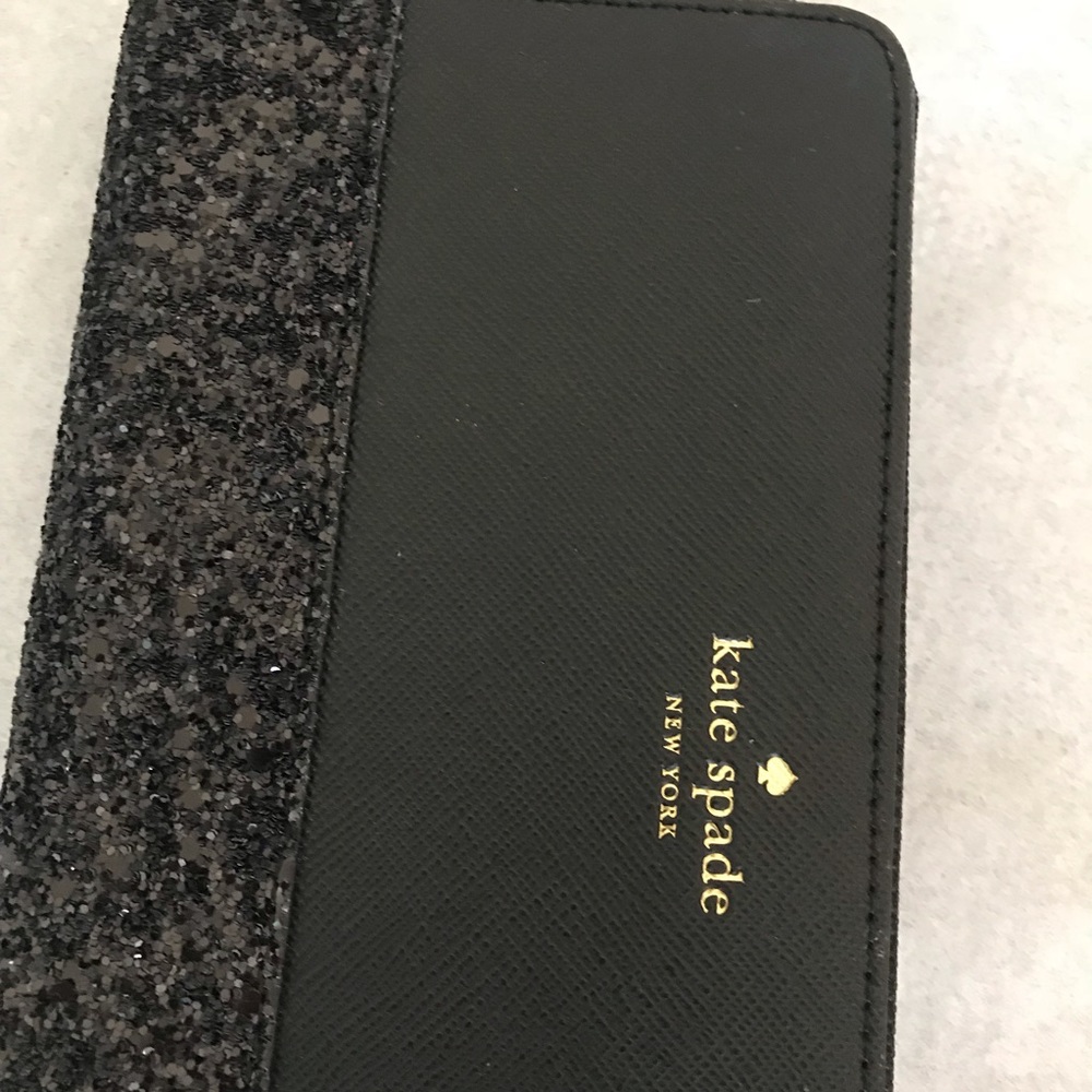 Kate spade Greta Court glitter wallet black neda - Picture 4 of 5